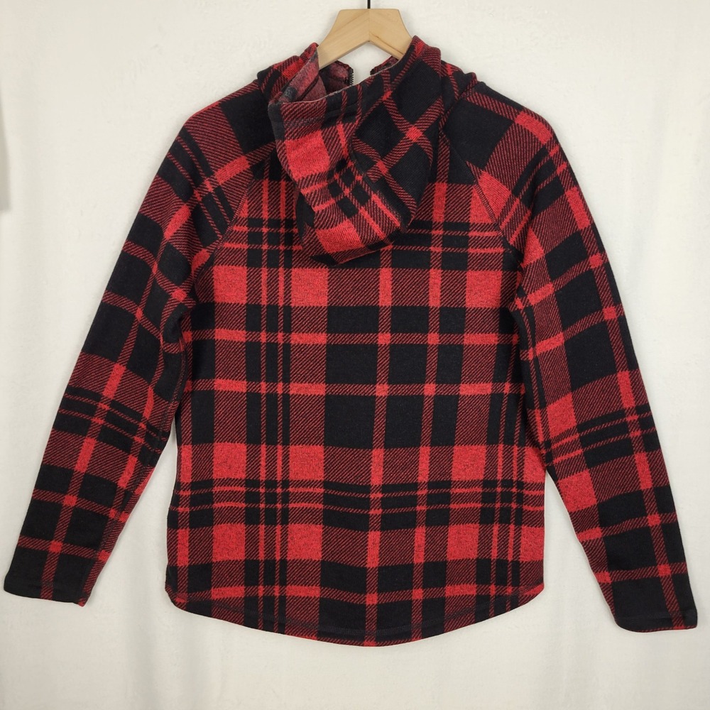 The North Face Crescent Pullover Hoodie Women's M Plaid Fleece Gorpcore Hiking - Picture 3 of 11